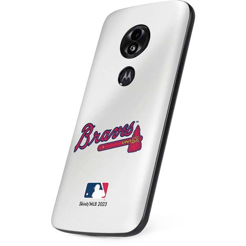 MLB Atlanta Braves Home Jersey Moto E5 Play Skin